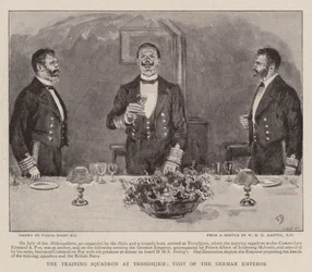 Träningseskadern i Trondhjem, tyska kejsarens besök